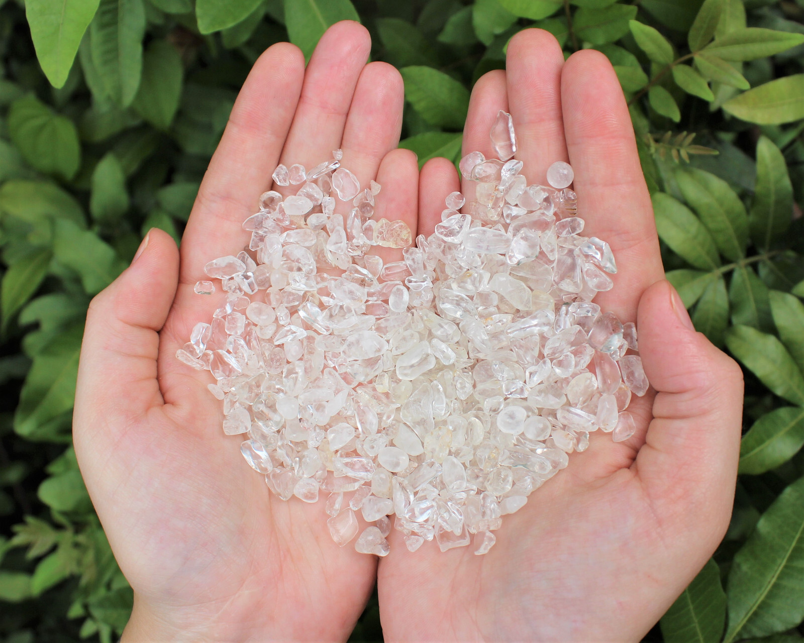 Bulk 1/4 lb Clear Quartz Semi Tumbled Stones Chips Mini Crystal 5 – 15 mm (4 oz)