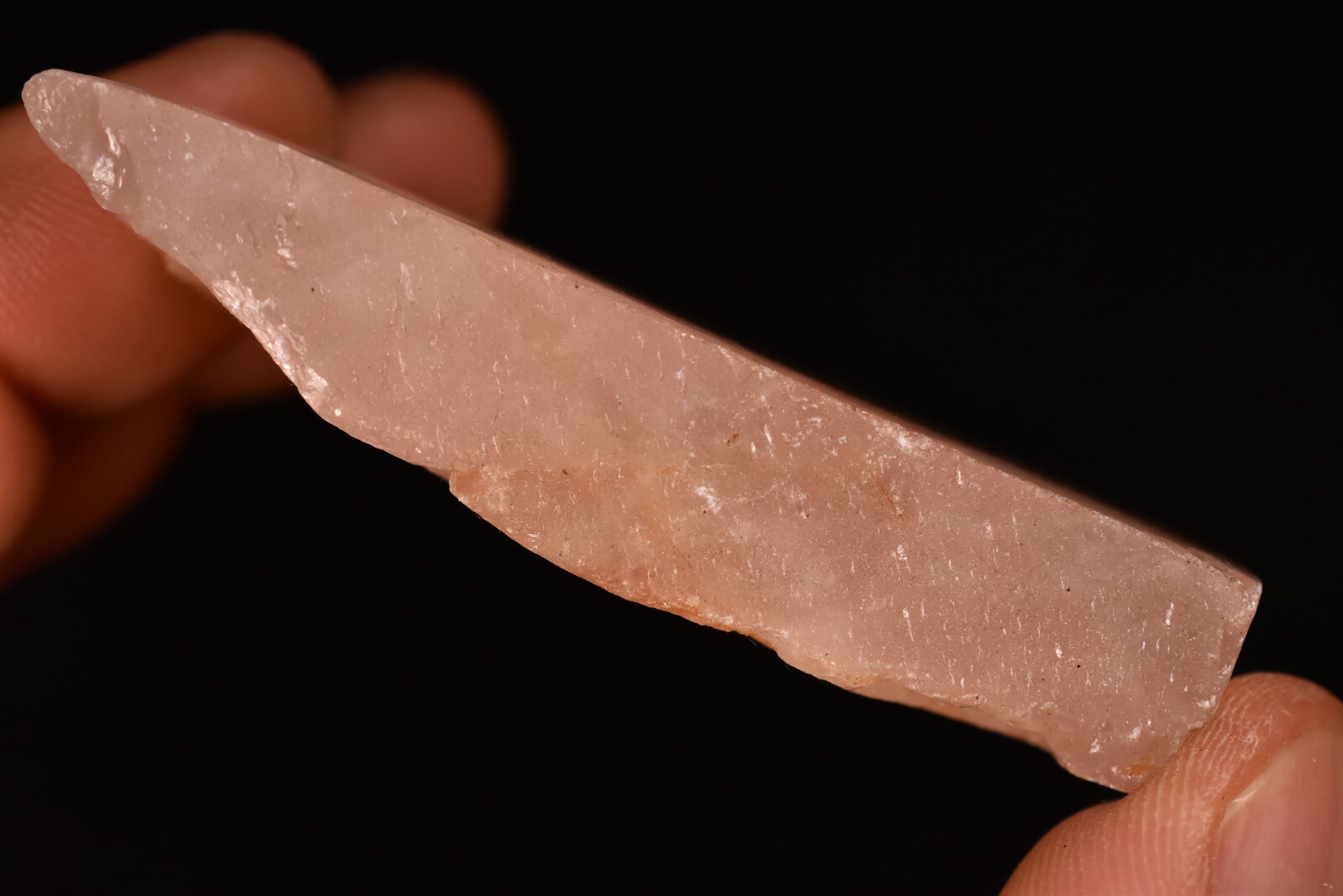 *ROSE QUARTZ* Slab 6.8cm 88g Seer Stone Palm Rough Polished Healing Crystal Love