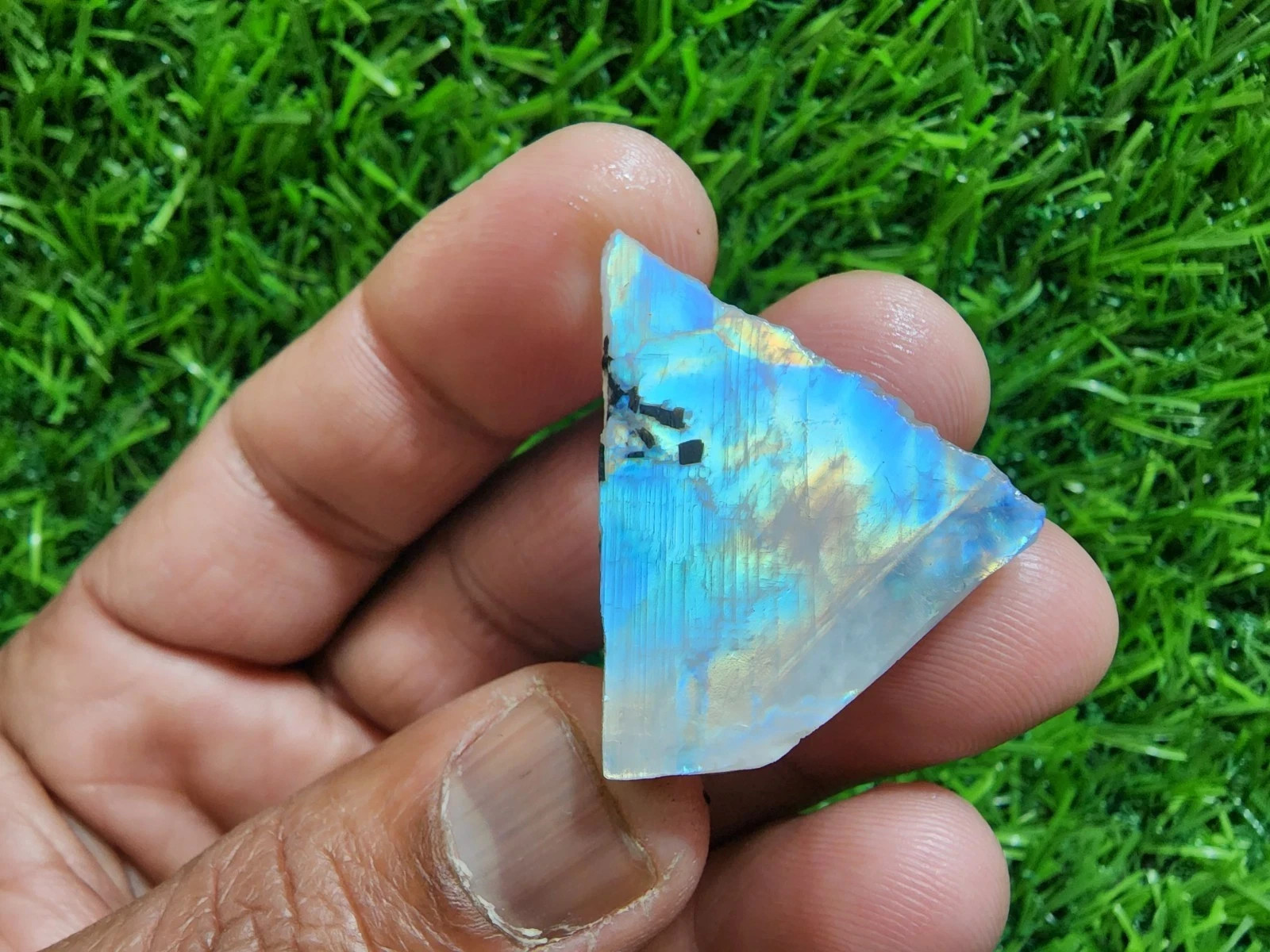 Rainbow Moonstone Raw 50 Crt Rare Moonstone Rough Gemstone For Jewelry Making