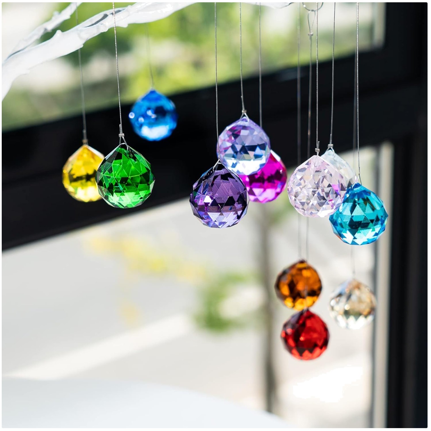 Faceted Crystal Feng Shui Decor, 20mm, 12pc