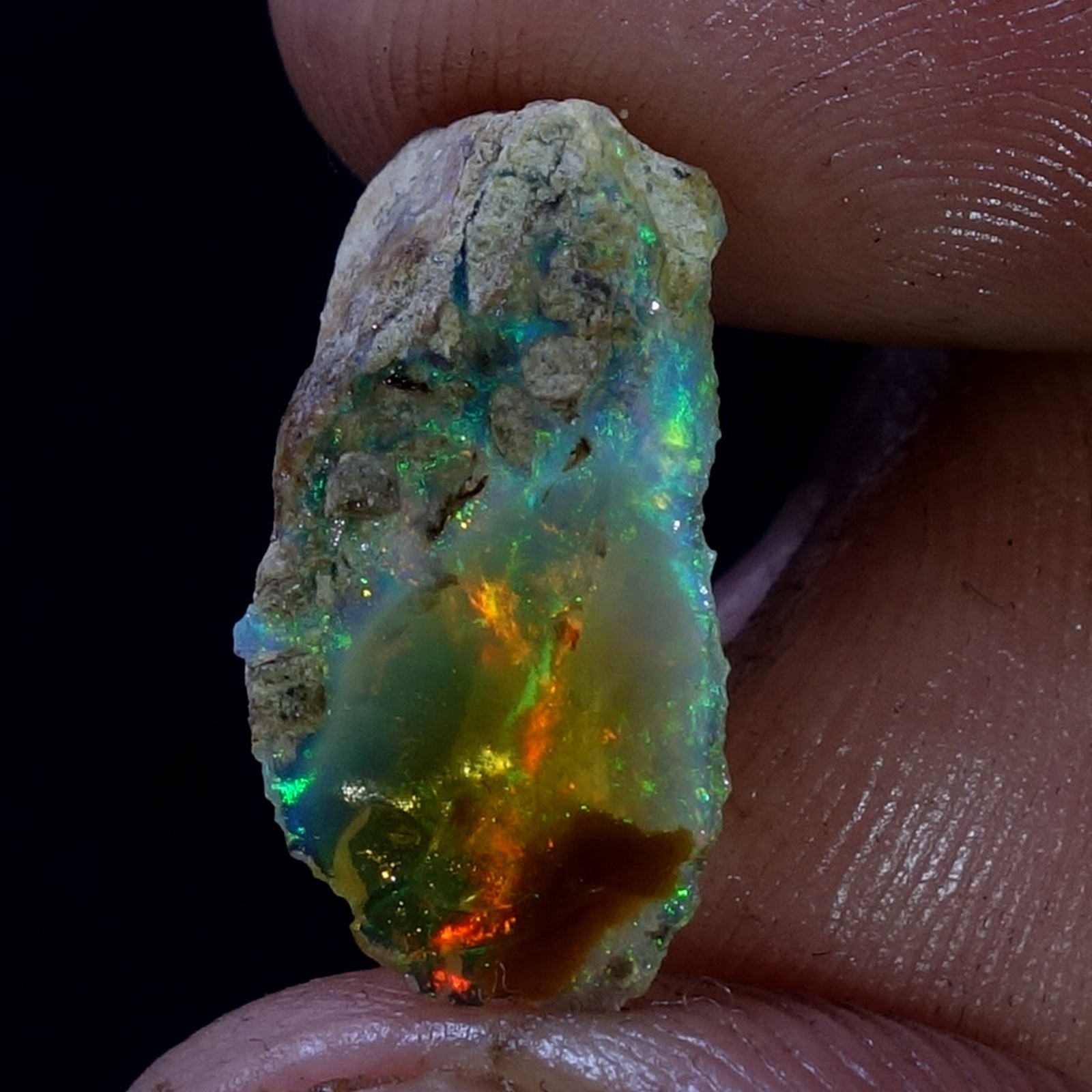 Opal Rough 05.10 Cts Natural Ethiopian Welo Opal Raw Fire Opal Jewelry OR1239