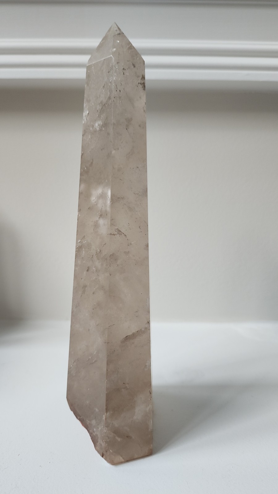 Huge Natural Smokey Quartz Crystal Tower 10″ Tall 3.15 Lbs Natural Chakra Align