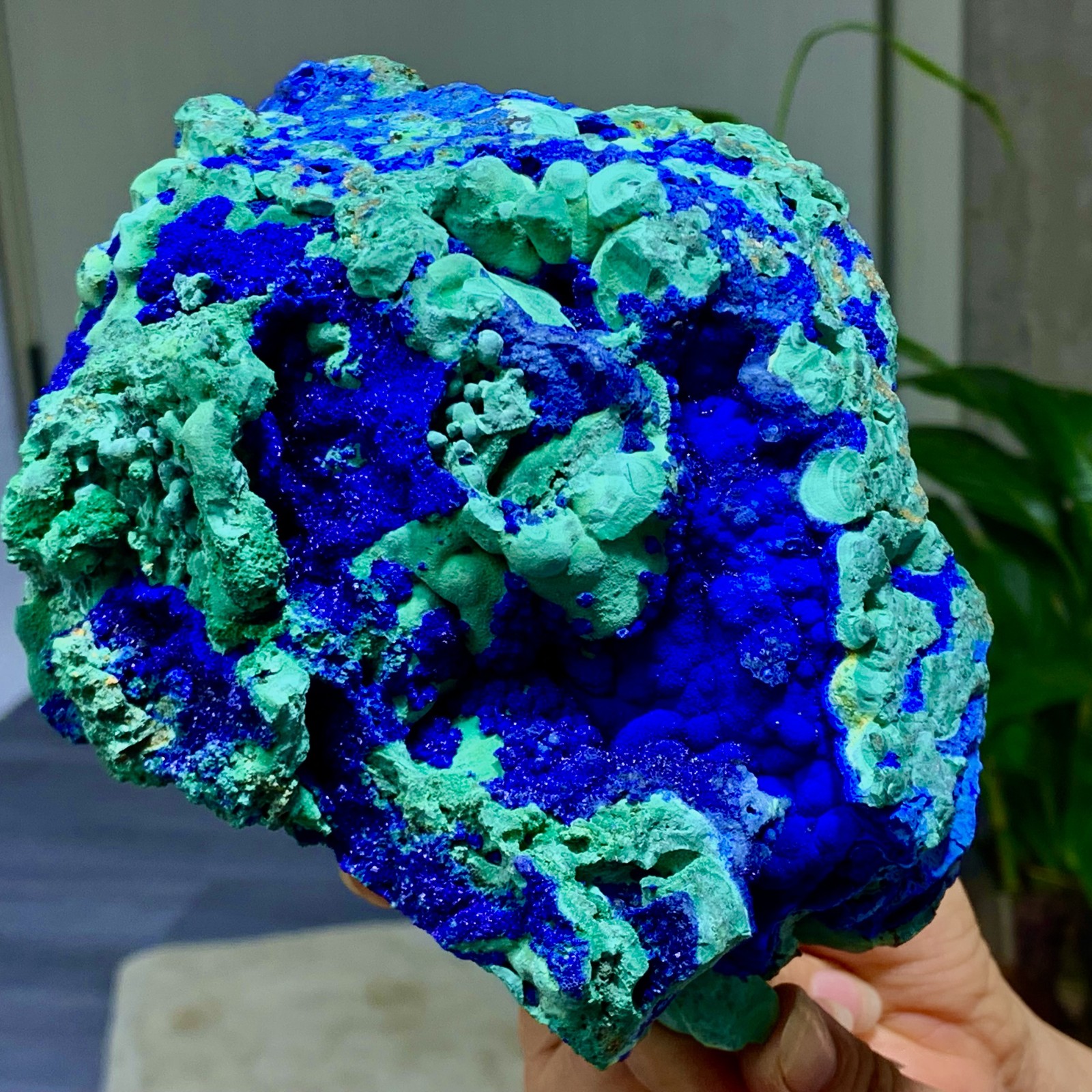 4.71LB Best Natural Azurite/Malachite raw Crystal Mineral Specimen