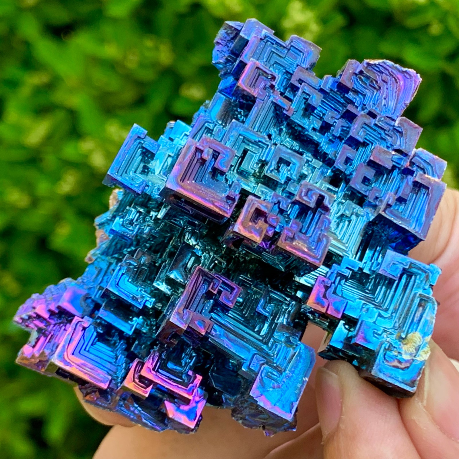 139G ram Bismuth rainbow crystal elementBi gemstone Mineral specimen healing