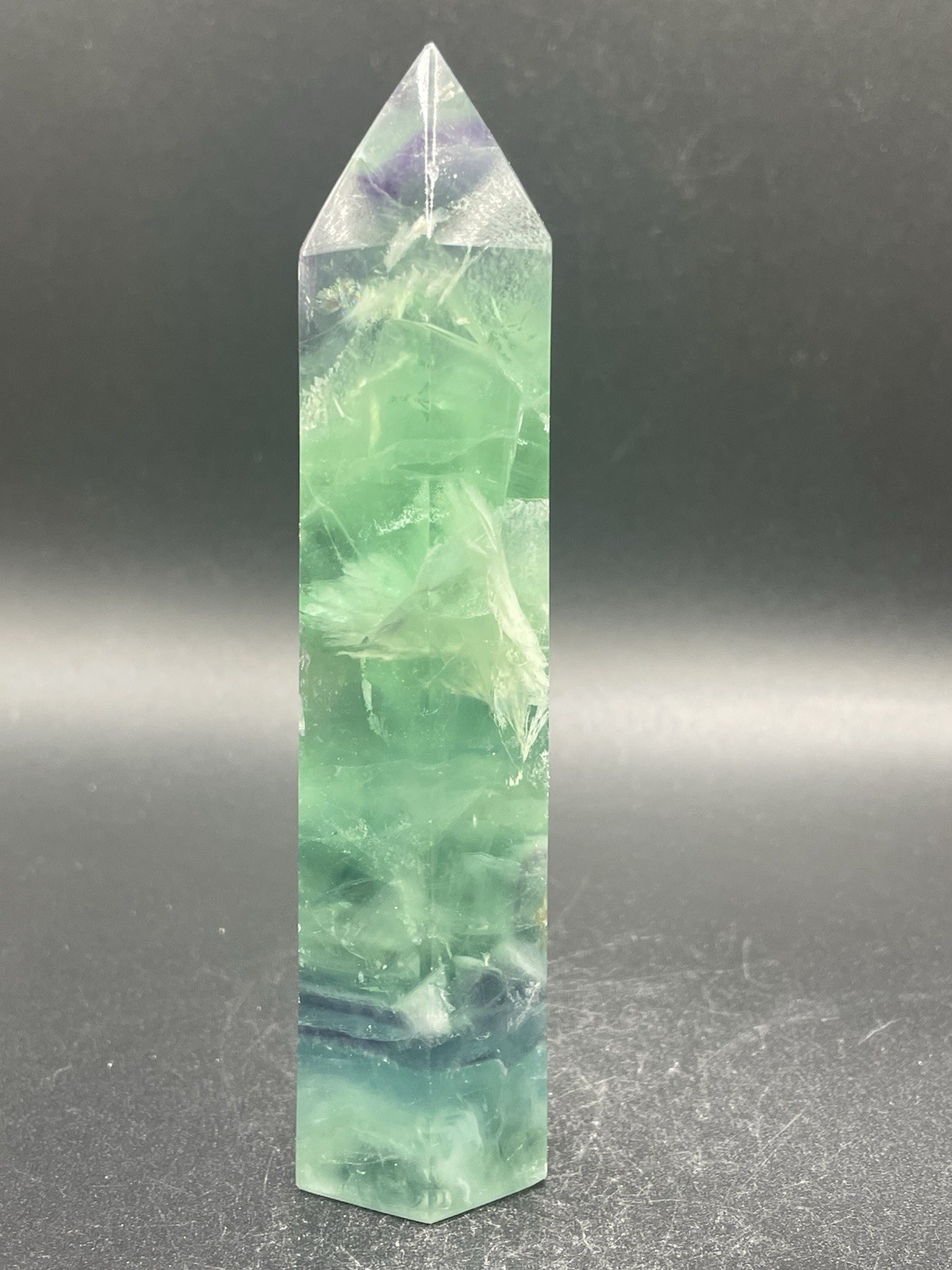 Rainbow Fluorite Tower 201g