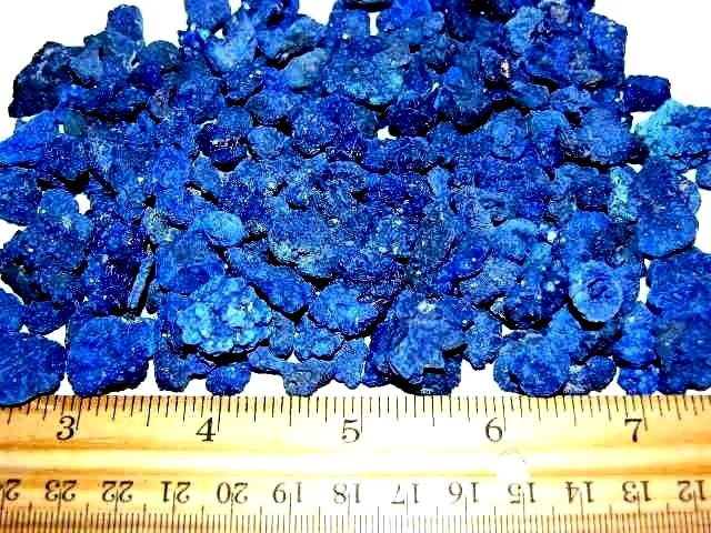 Azurite crystal roses blue natural clusters Arizona 1/4-5/8 inch 25 piece lot