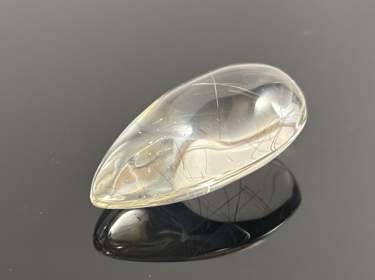 Natural Water Clear Gold Rutilated Quartz