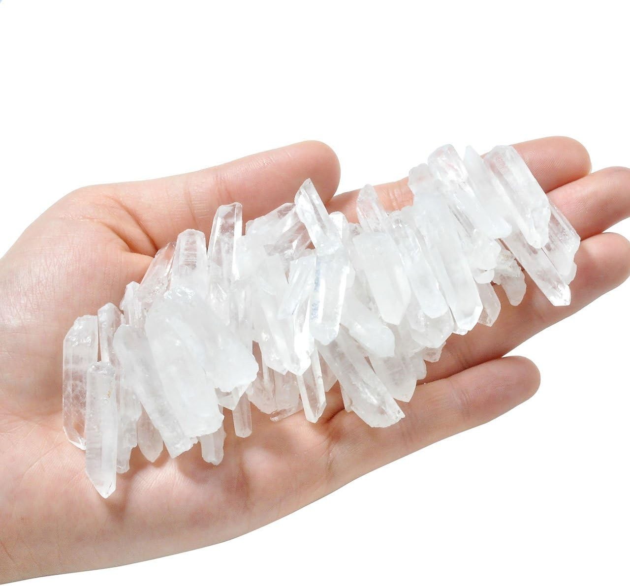 Natural Irregular Quartz Crystal Points Gift Set – 0.44lb (20-35 pcs) for Decor