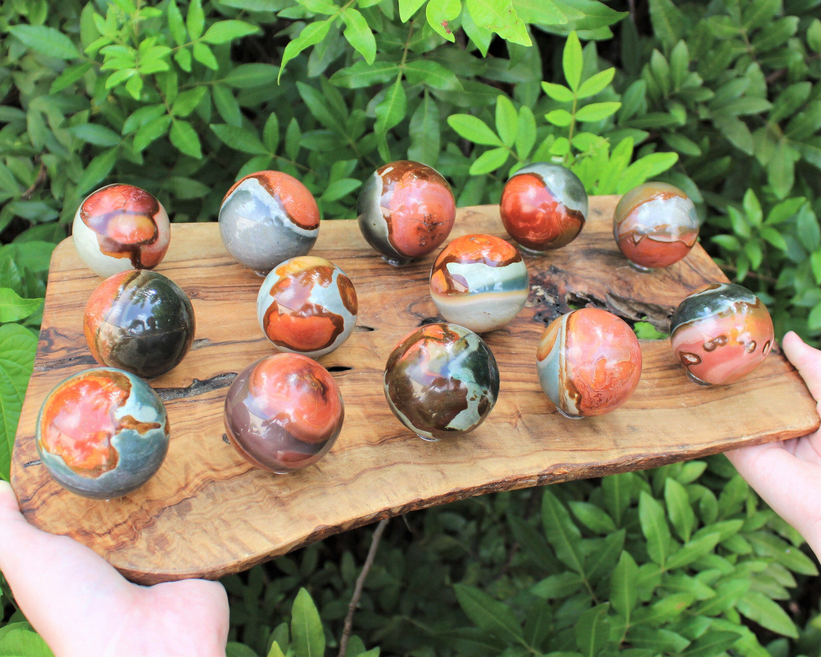 Polychrome Jasper Crystal Sphere, LARGE 2″ Sphere + Stand (Desert Jasper Sphere)