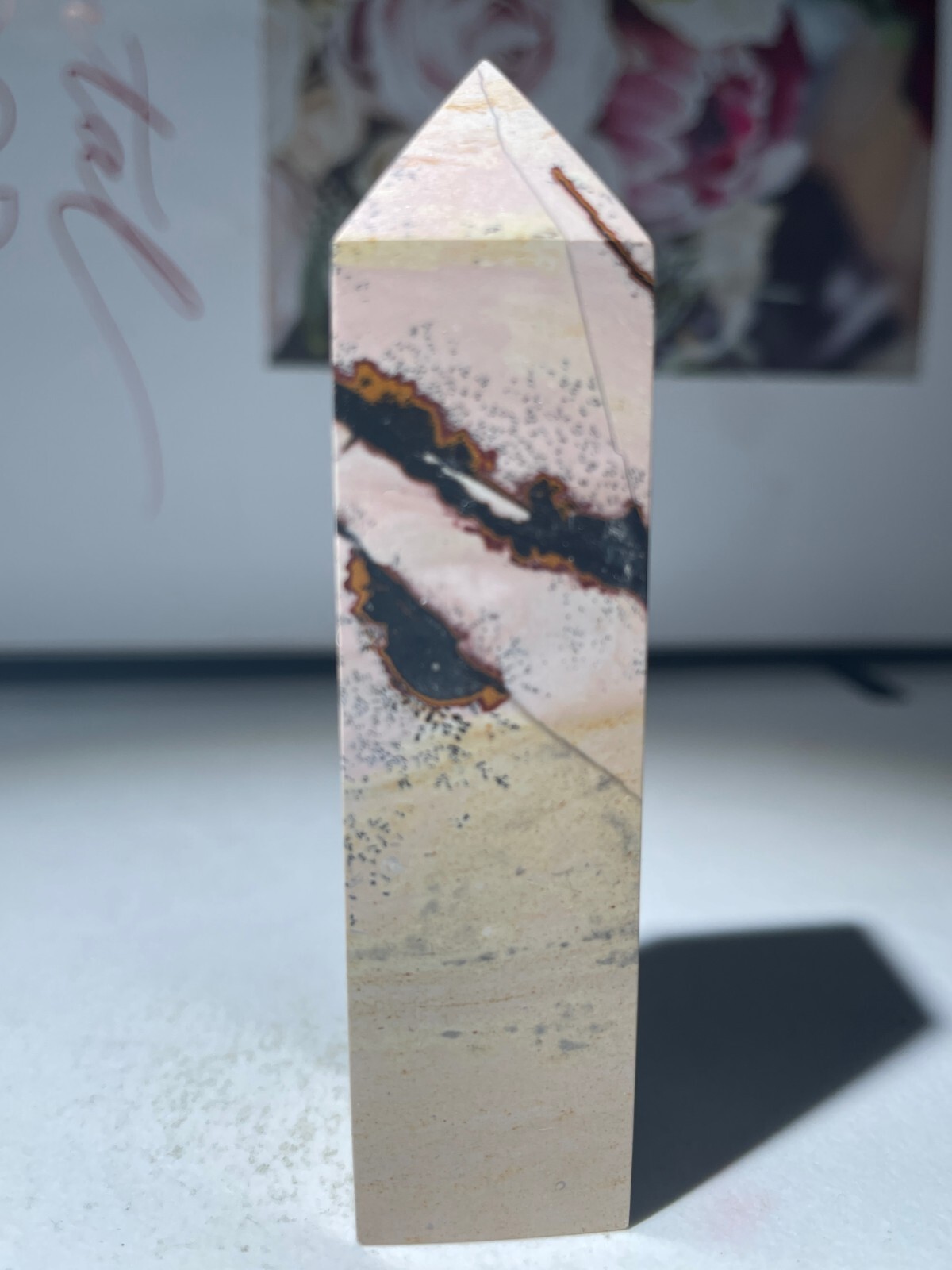 65g Traditional Chinese painting stone pagoda m08