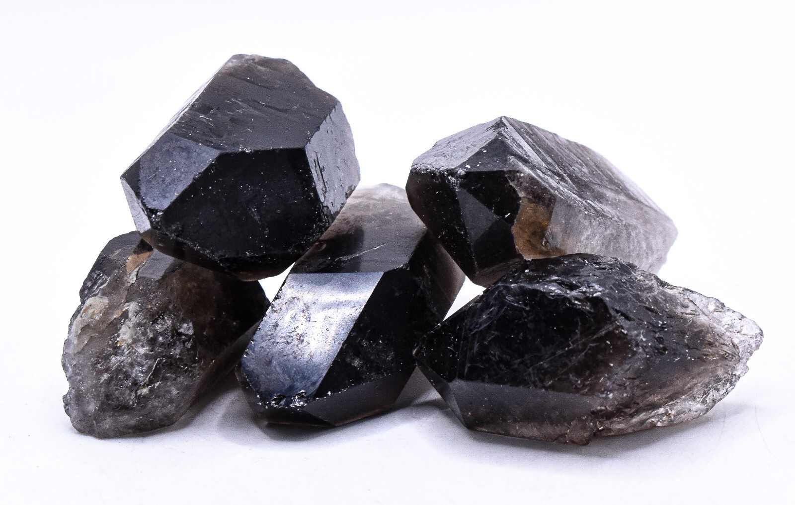 Smoky Quartz Rough Point Natural Sparkling Crystal Mineral Brazil 1 2 5 10 PCs