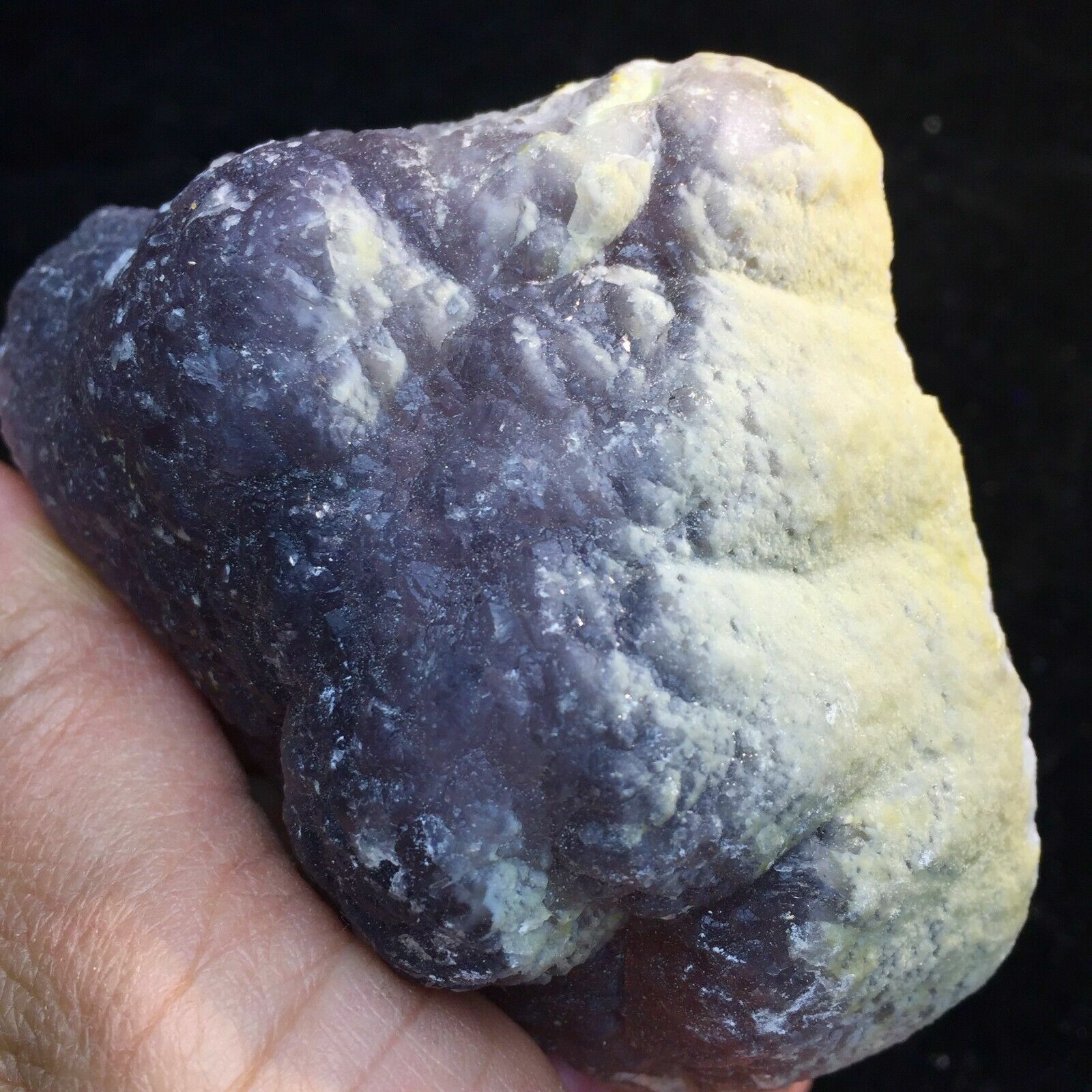 220g Natural Shiny Pyrite Based on the Purple Spherical Fluorite Crystal