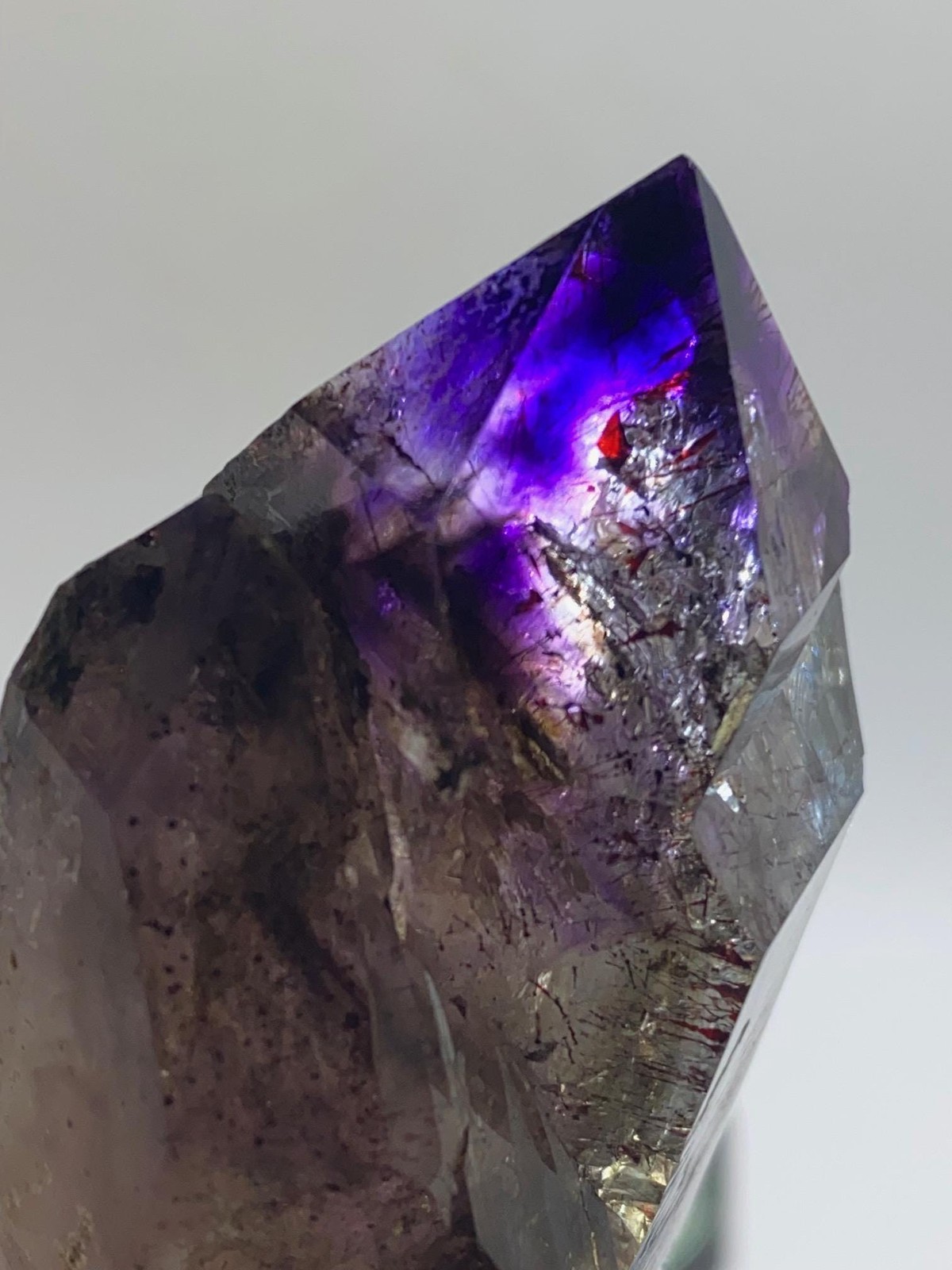 Large DT Smoky Amethyst Scepter Quartz! Shangaan Goboboseb Mountain