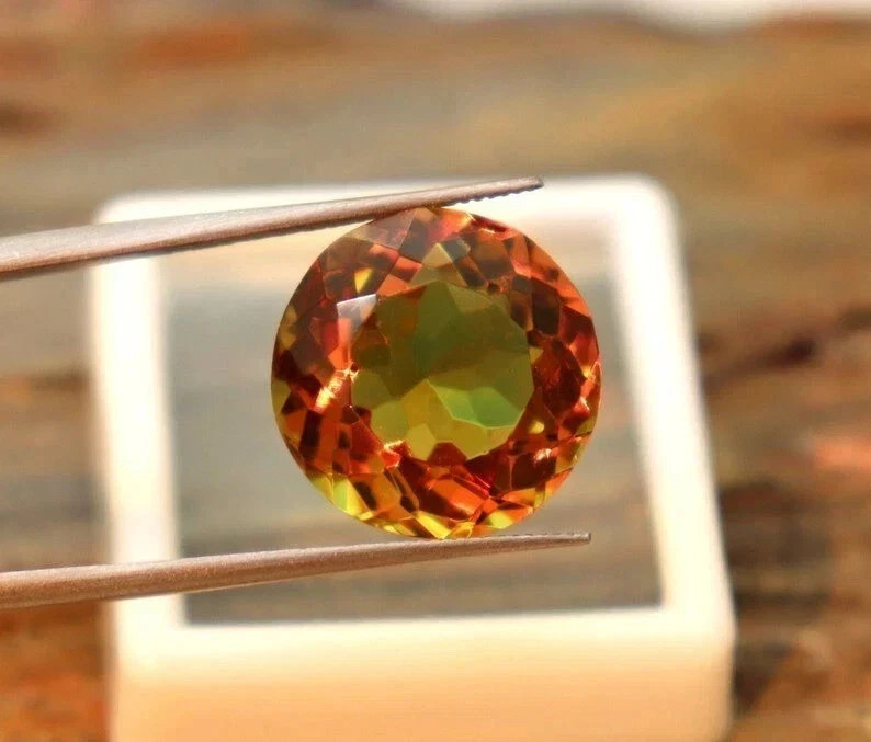 25+ Ct Zultanite Round Cut Certified 7 Color Change Magical Loose Gemstone