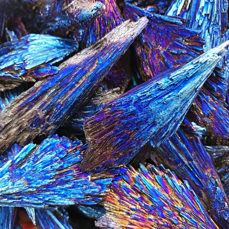 Natural Raw Rainbow Black Tourmaline Cluster Titanium Quartz Crystal Specimens