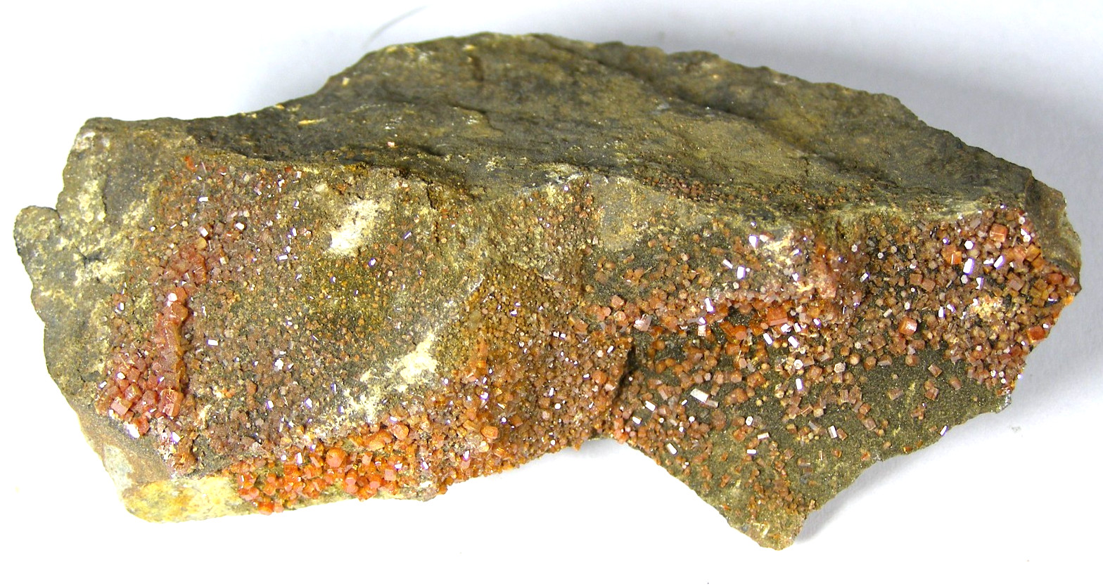 NATURAL SMALL SPECIMEN of VANADINITE on MATRIX 8.6 x 5.2 cms 122 gms #10