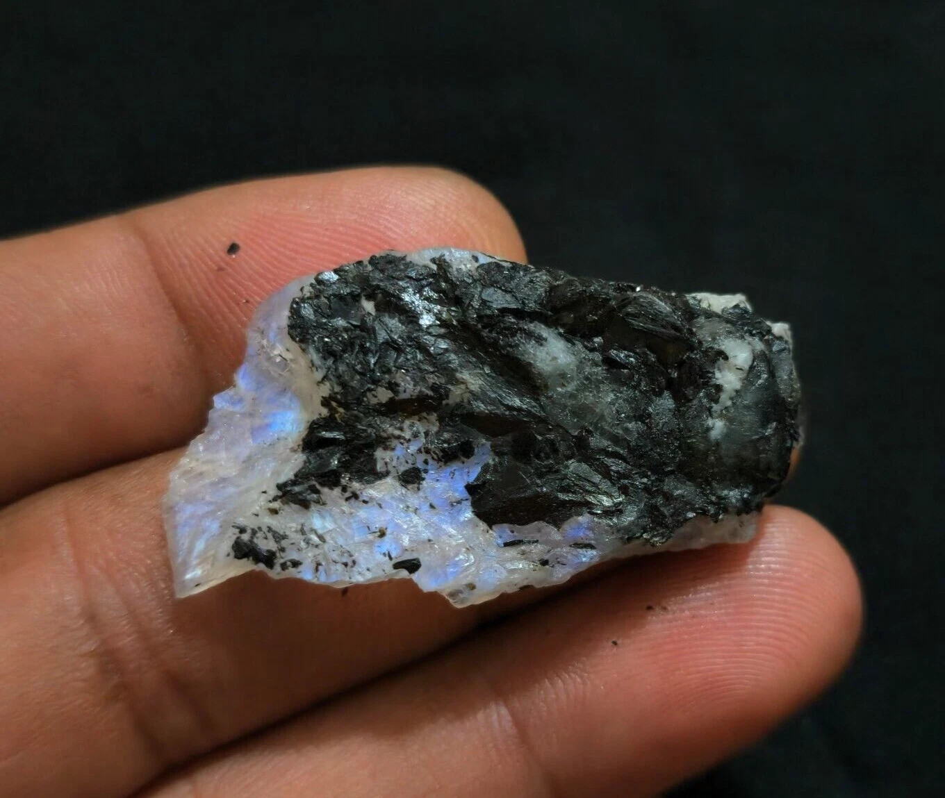 100% Natural Rainbow Moonstone Raw 50 Crt Moonstone Rough Gemstone For Jewelry