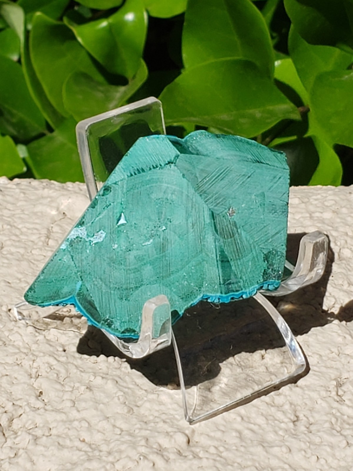 Malachite with Chrysocolla Mineral Velvet Unpolished Crystal Specimen, 86g
