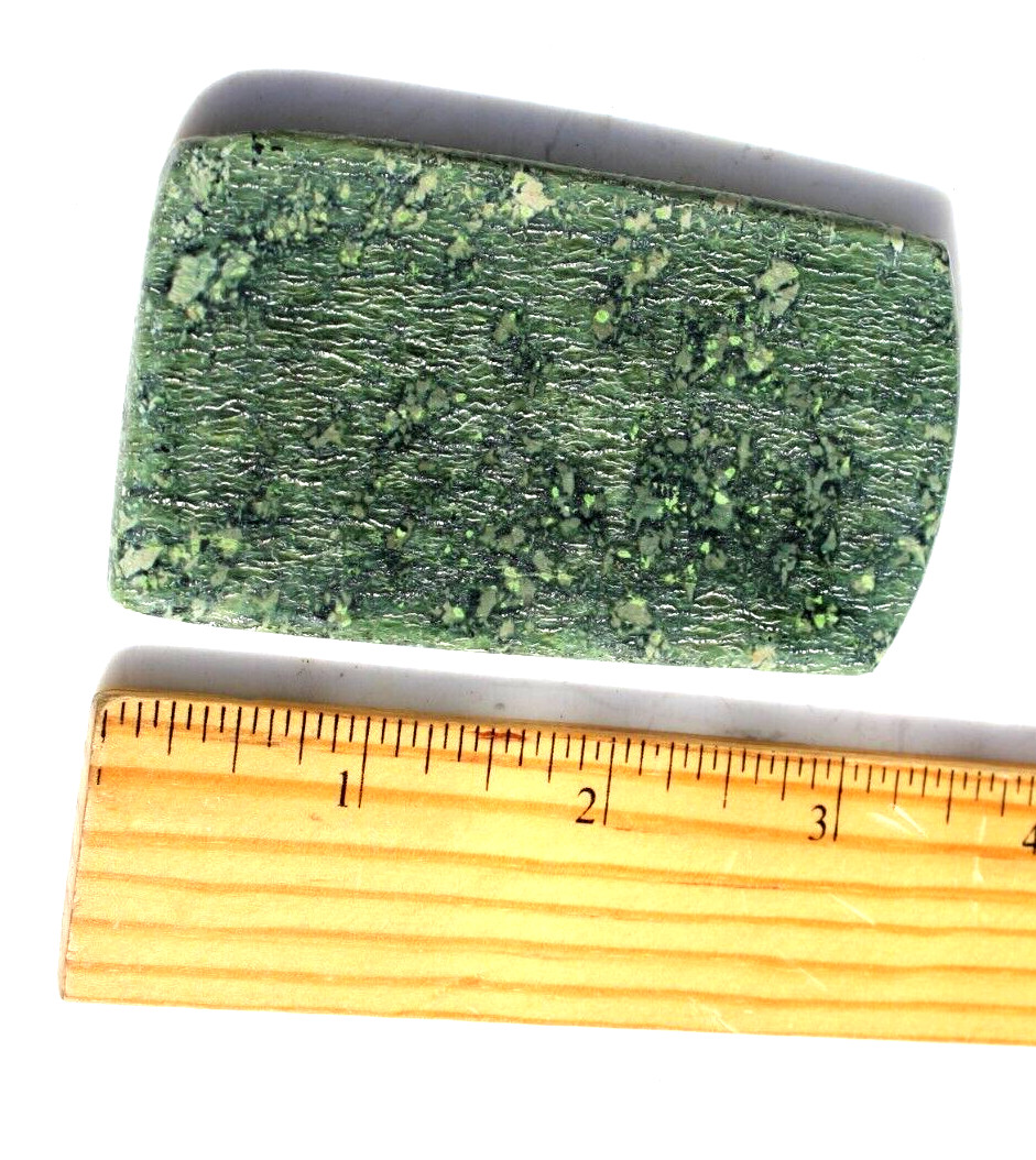 Beautiful Small SERPENTINE Polished Slab 3 1/4″ x 1- 7/8″-2.4 oz. / 65.8 grams