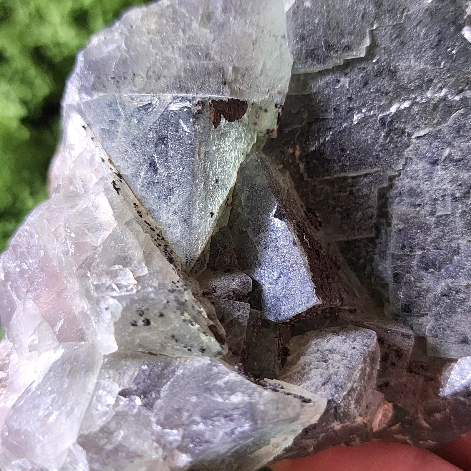 Large Green/Blue Cubic Flourite Specimen