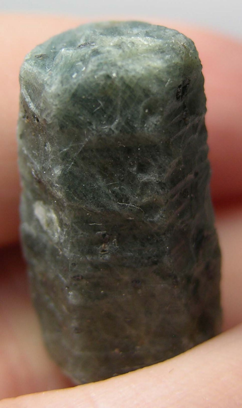 #19 Madagascar 45.00ct Natural Blue Corundum Sapphire Crystal Specimen 9g 23mm