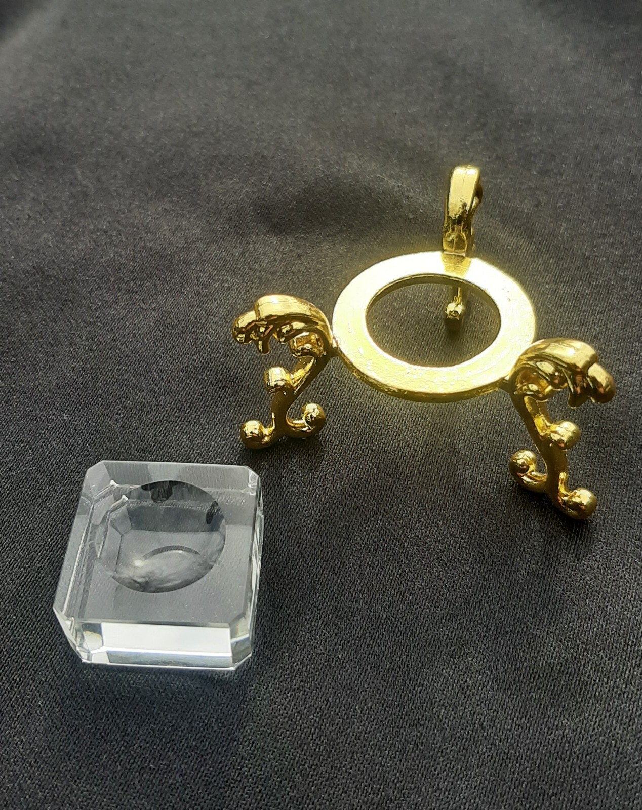 80mm Clear Crystal K9 Ball with Gold/Sliver Decorative & Clear Crystal Stands