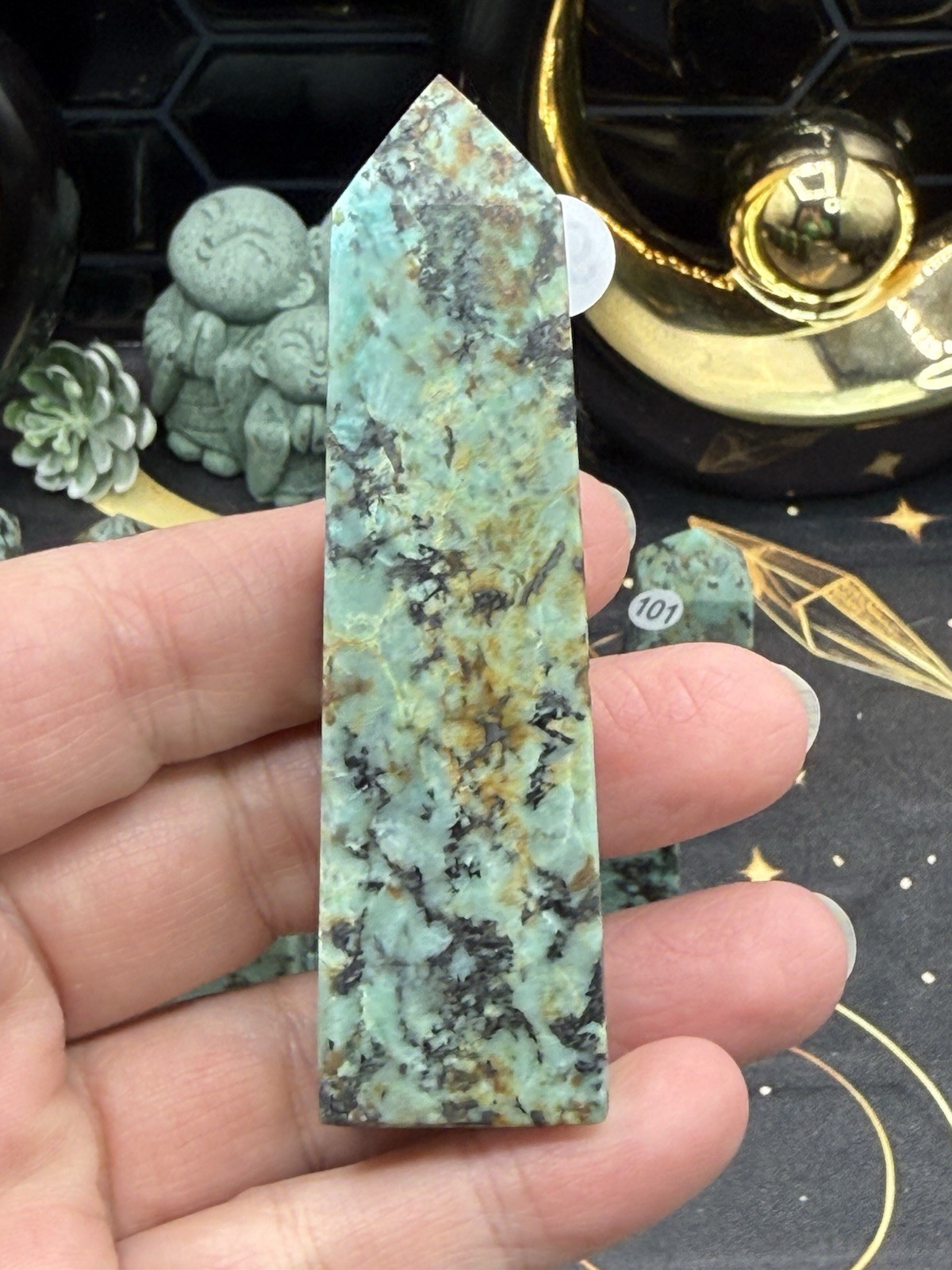 Natural African Turquoise small/mini Points Free shipping