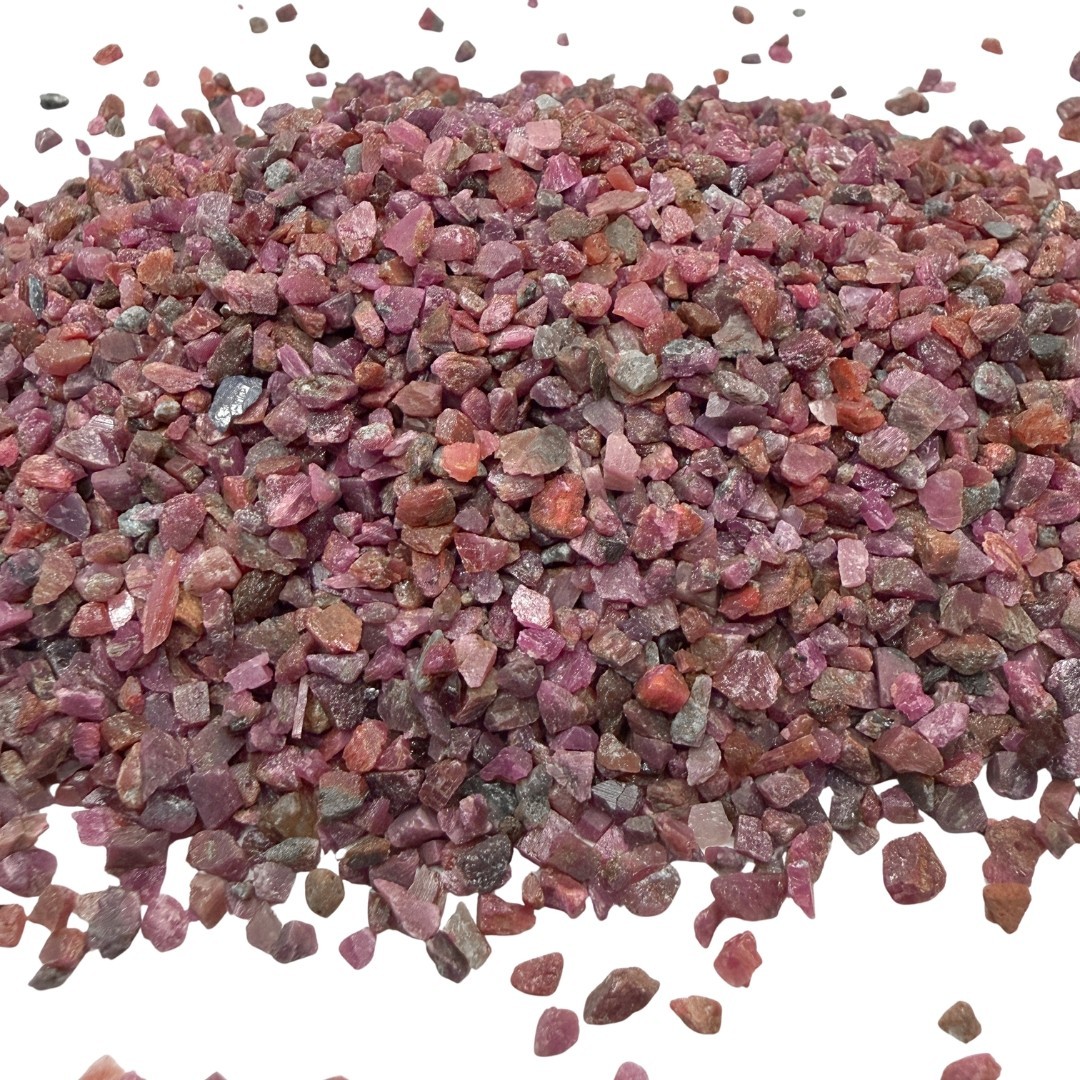 Crushed Ruby Corundum Chips, 2mm-4mm, for Resin Art, CLOSEOUT DEAL