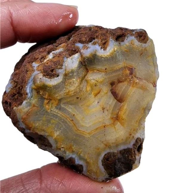 Agate Faced Nodule Mexico 75.1 grams.
