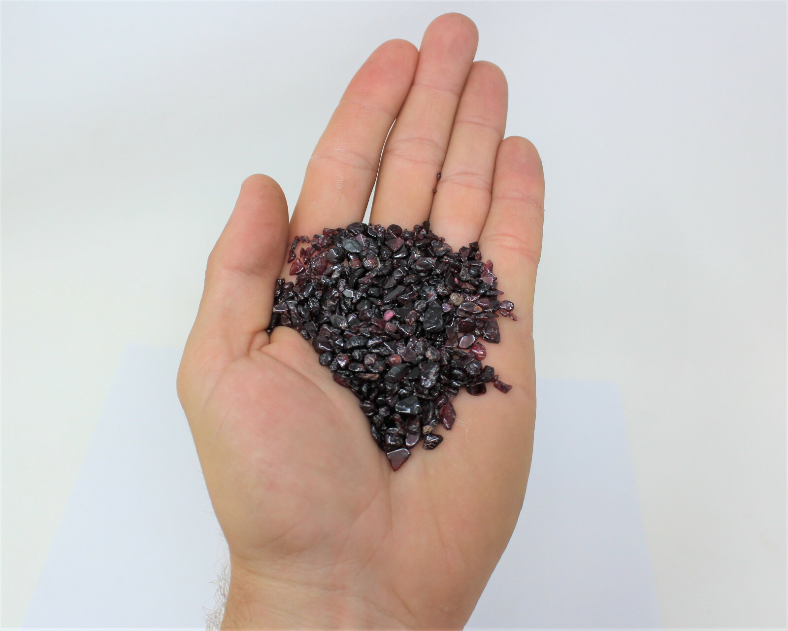 1 lb Bulk Loose GARNET Chips 5 – 7 mm Micro Semi Tumbled Stones 16 oz Tiny