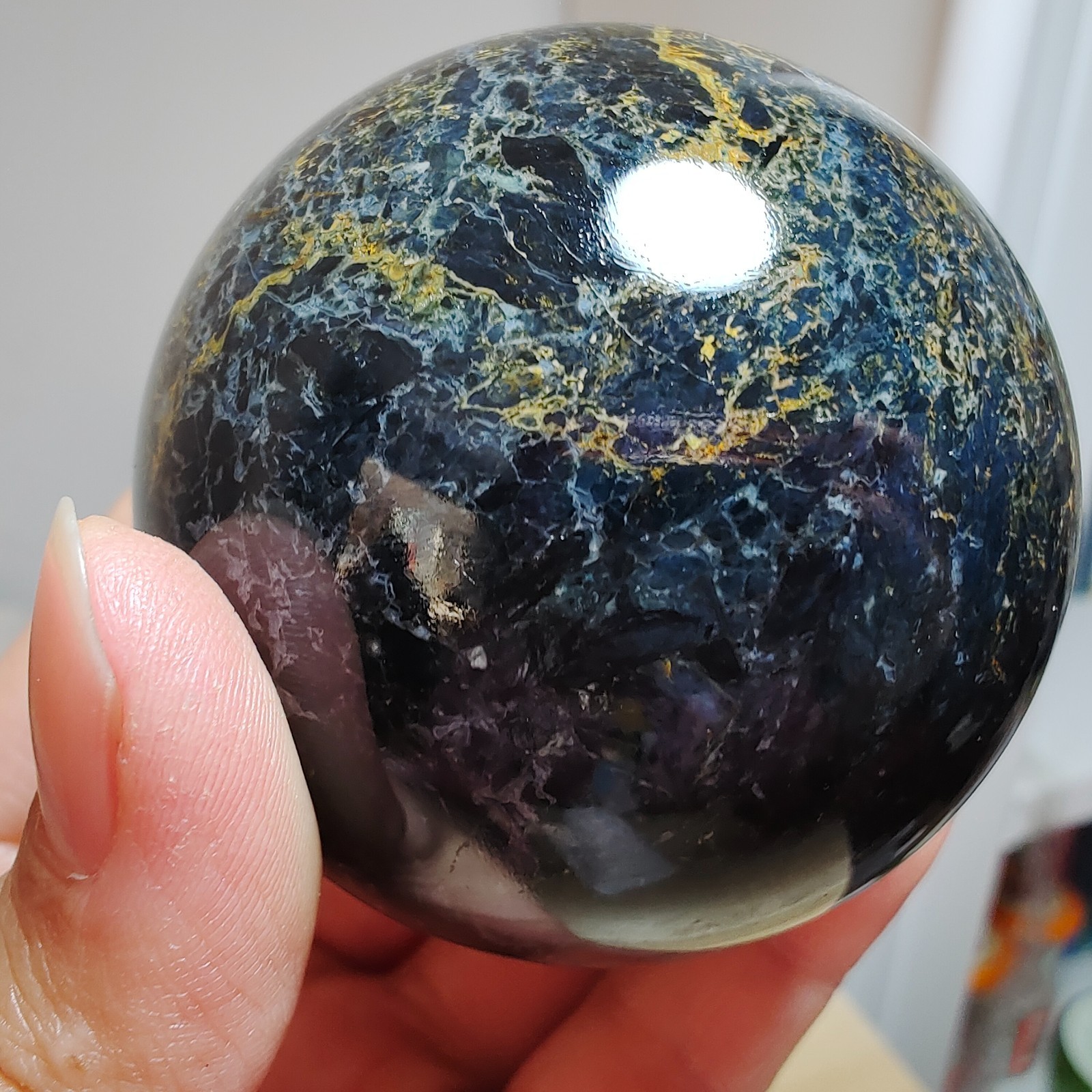 290g WOW! Natural Rare Pietersite Crystal ball Quartz Sphere Healing