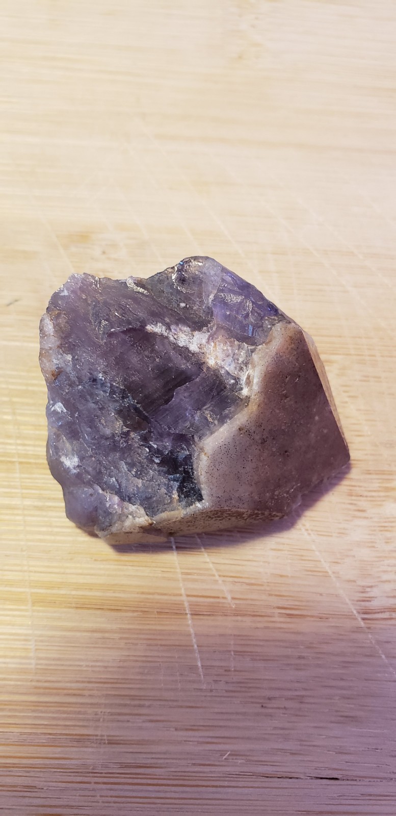 Genuine Amethyst Quartz Crystal point Stone. 1 1/2 X 1. Awesome Piece