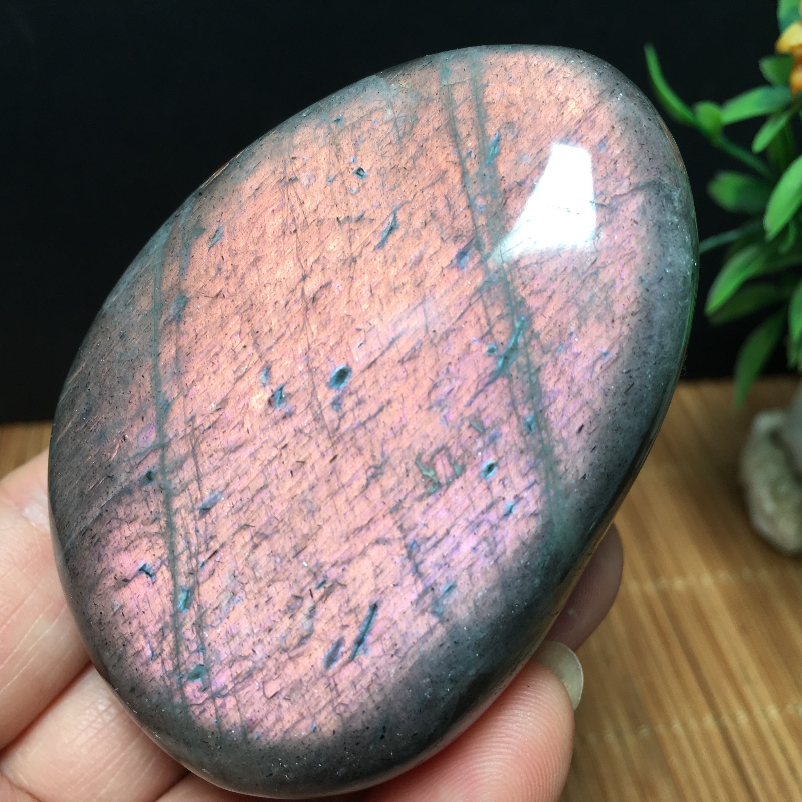 146g Natural Polished Labradorite plamstone Crystal Specimen fb1767