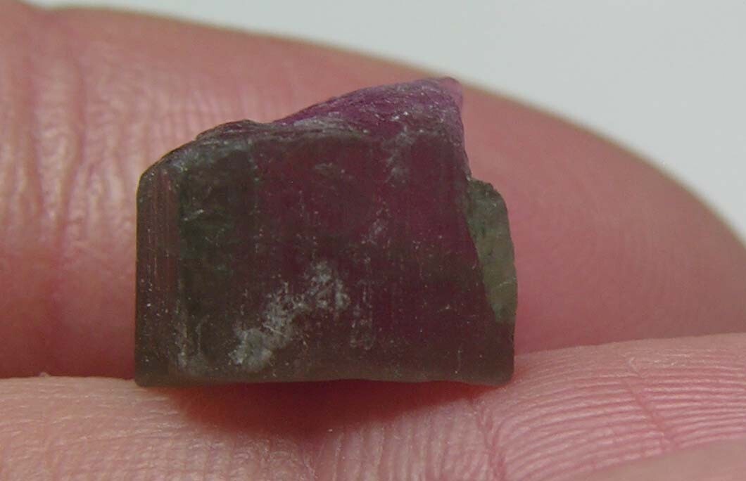 6.35ct Afghan 100%Natural Raw Watermelon Tourmaline Crystal Specimen 1.30g 11mm