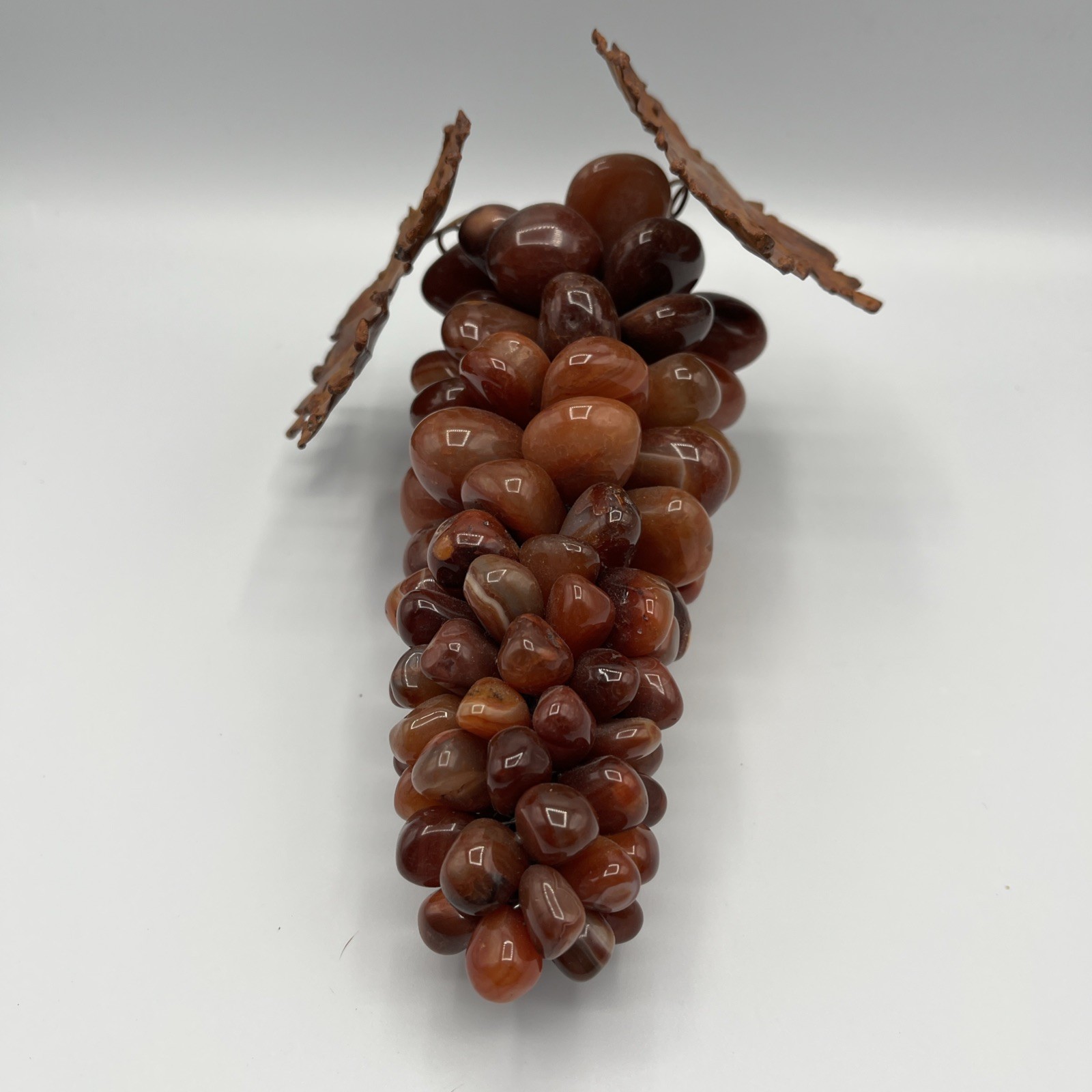 Vintage Large Polished Agate Stone Multi-red Grape Stone 8.5″ Cluster See Video