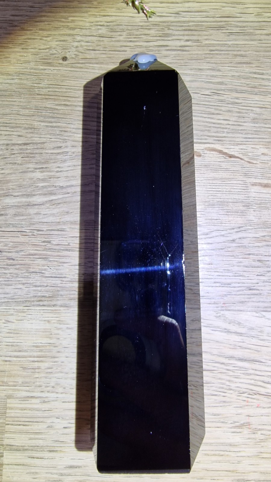 Large Black Obsidian Crystal Tower Point 713g 18cm DISCOUNTED Reiki Chakra