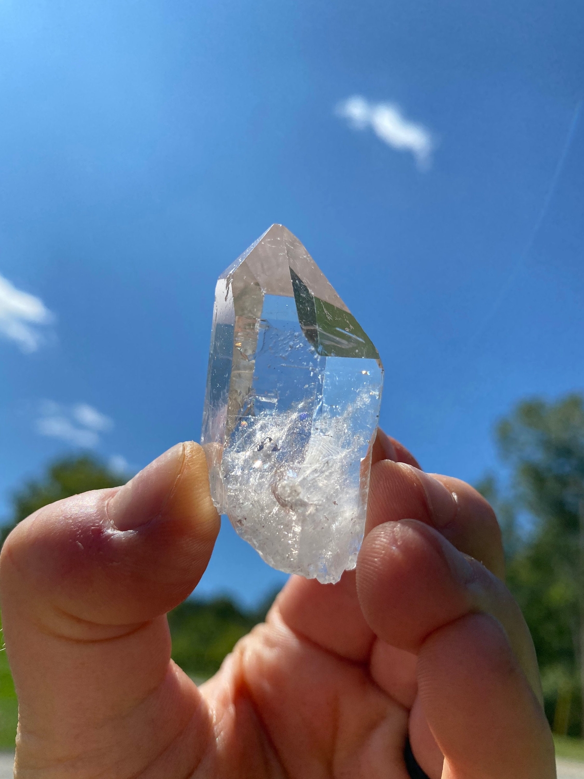 Raw Quartz Point Crystal (AA Grade) Genuine Brazilian Clear Quartz from Brazil