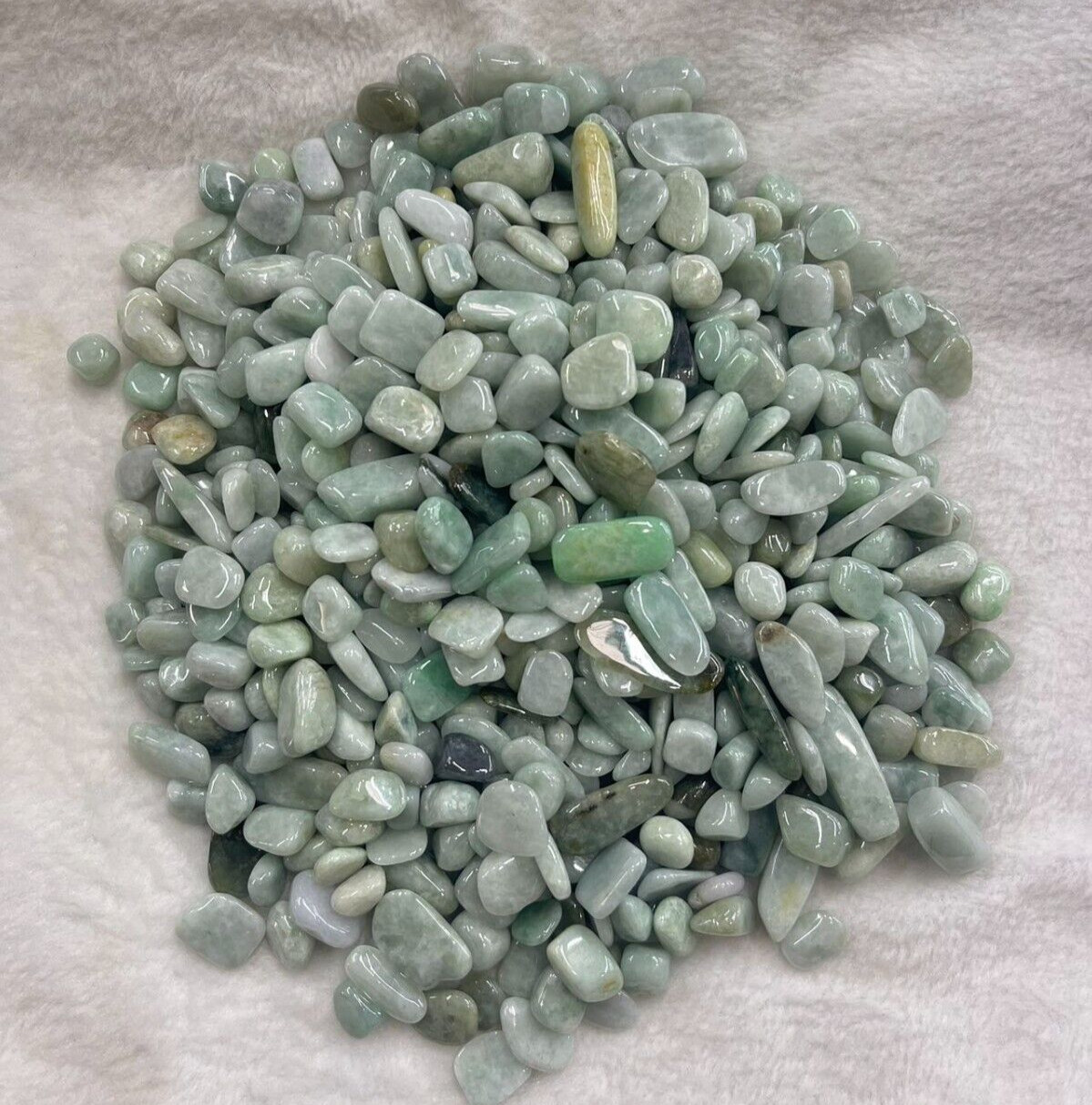 Jade Tumble Chips Approx 9x12mm
