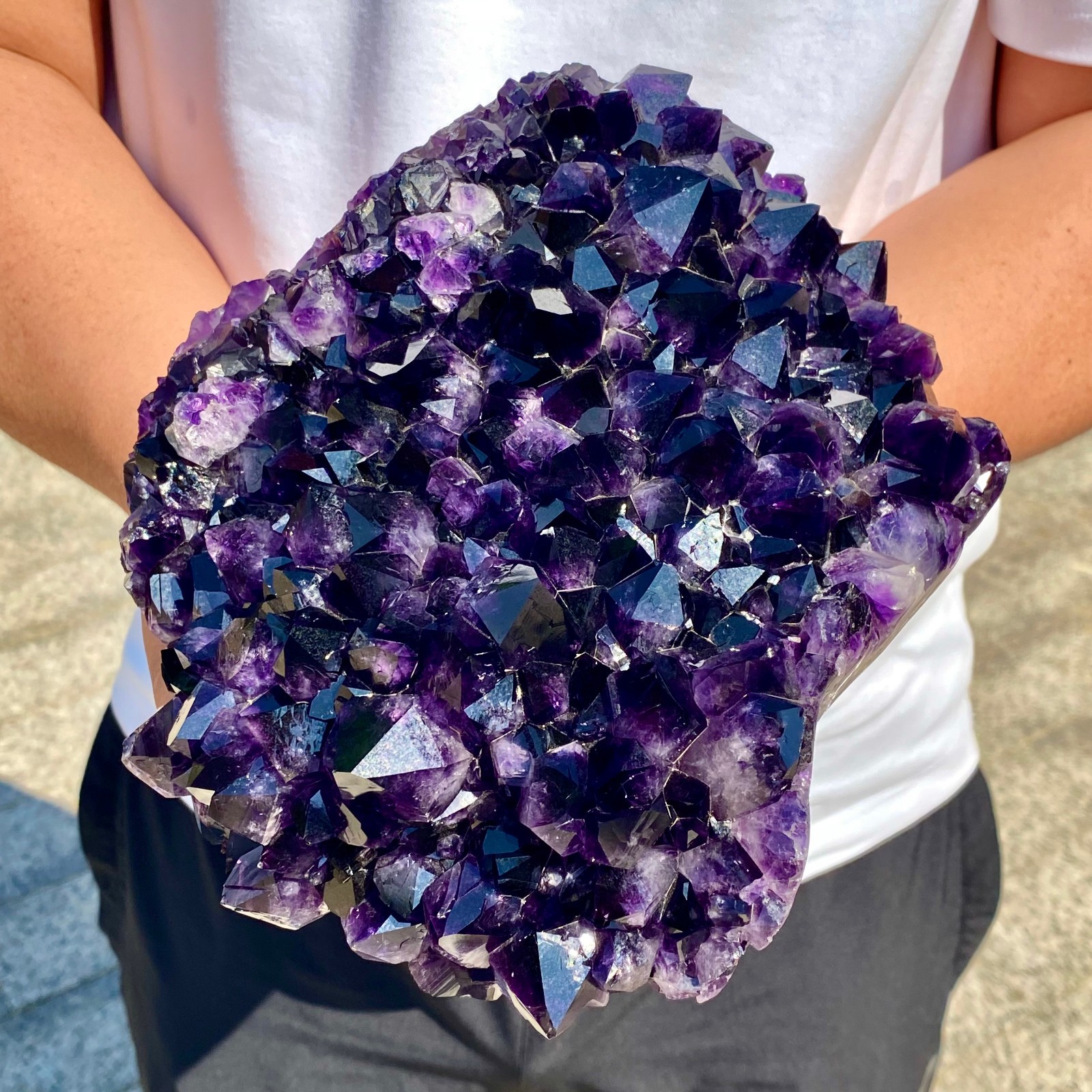 10LB Natural amethystCluster Quartz Crystal backbone mineral Specimen Healing