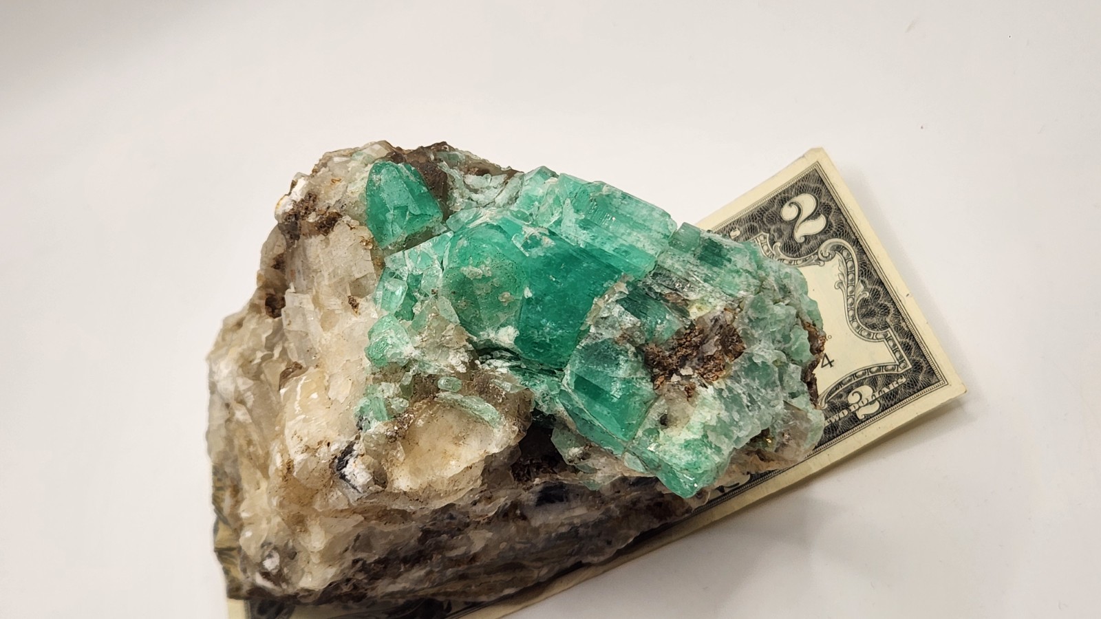 Rough Crystal Colombian Emerald Raw Matrix Collector Piece, Natural Not treament