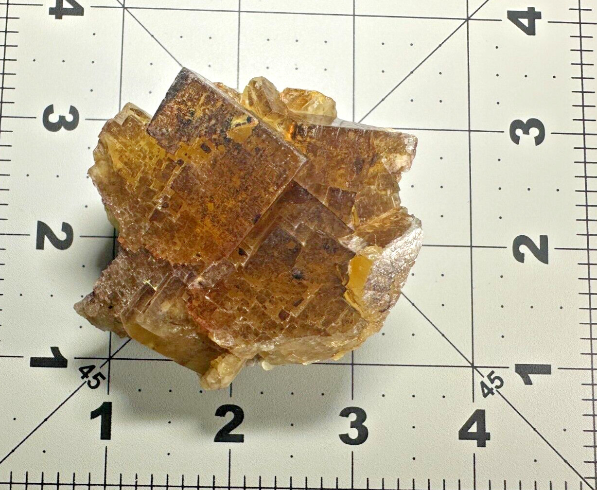➤ 2-1/2″ LIGHT PURPLE FLUORITE on AMBER FLUORITE Cave In Rock Illinois VIDEO➤473