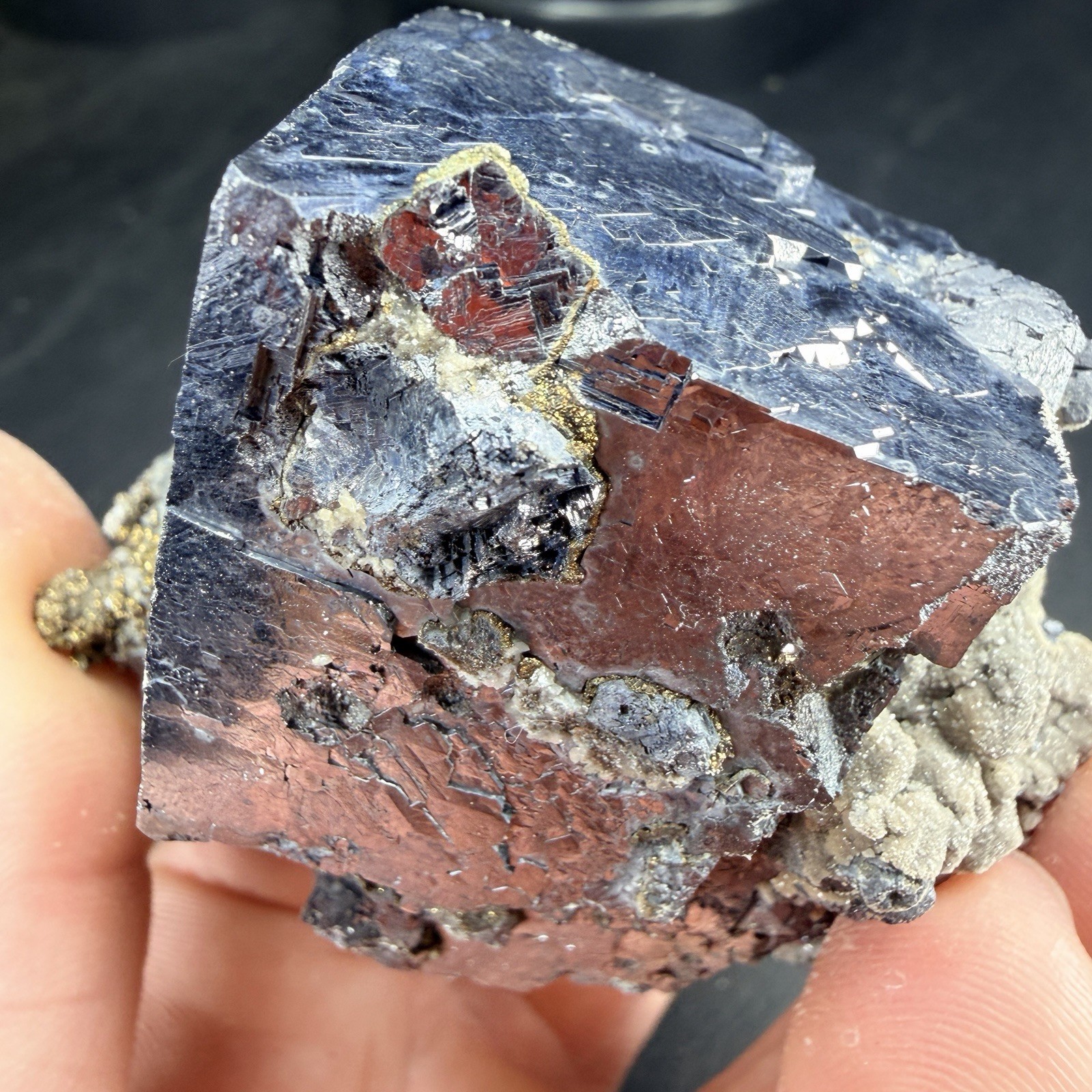 Galena Chalcopyrite Dolomite Crystal Combo / Missouri *Video*