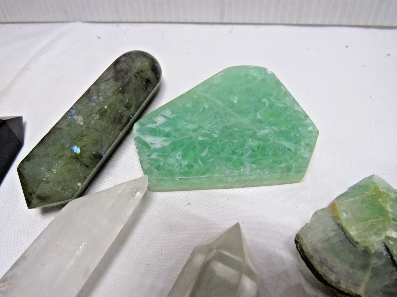 Genuine Natural lot 7 healing stones Tower Point Crystal