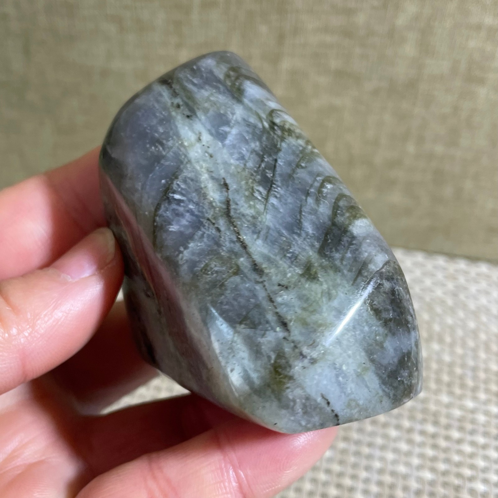 Rare Flashy Labradorite Slab Crystal Rough Gemstone Raw Labradorite Rough 177g