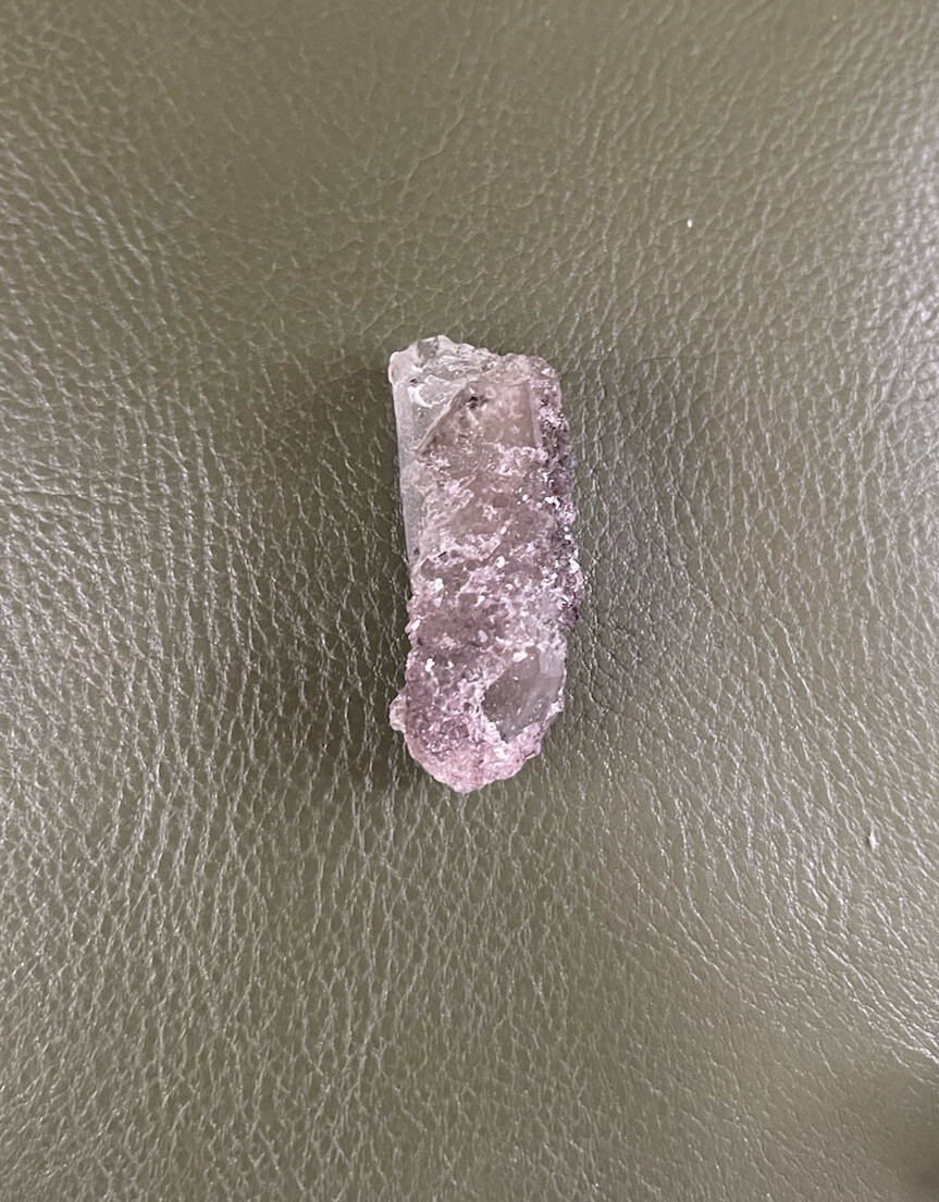 Quartz Point With Fluorite From Inner Mongolia