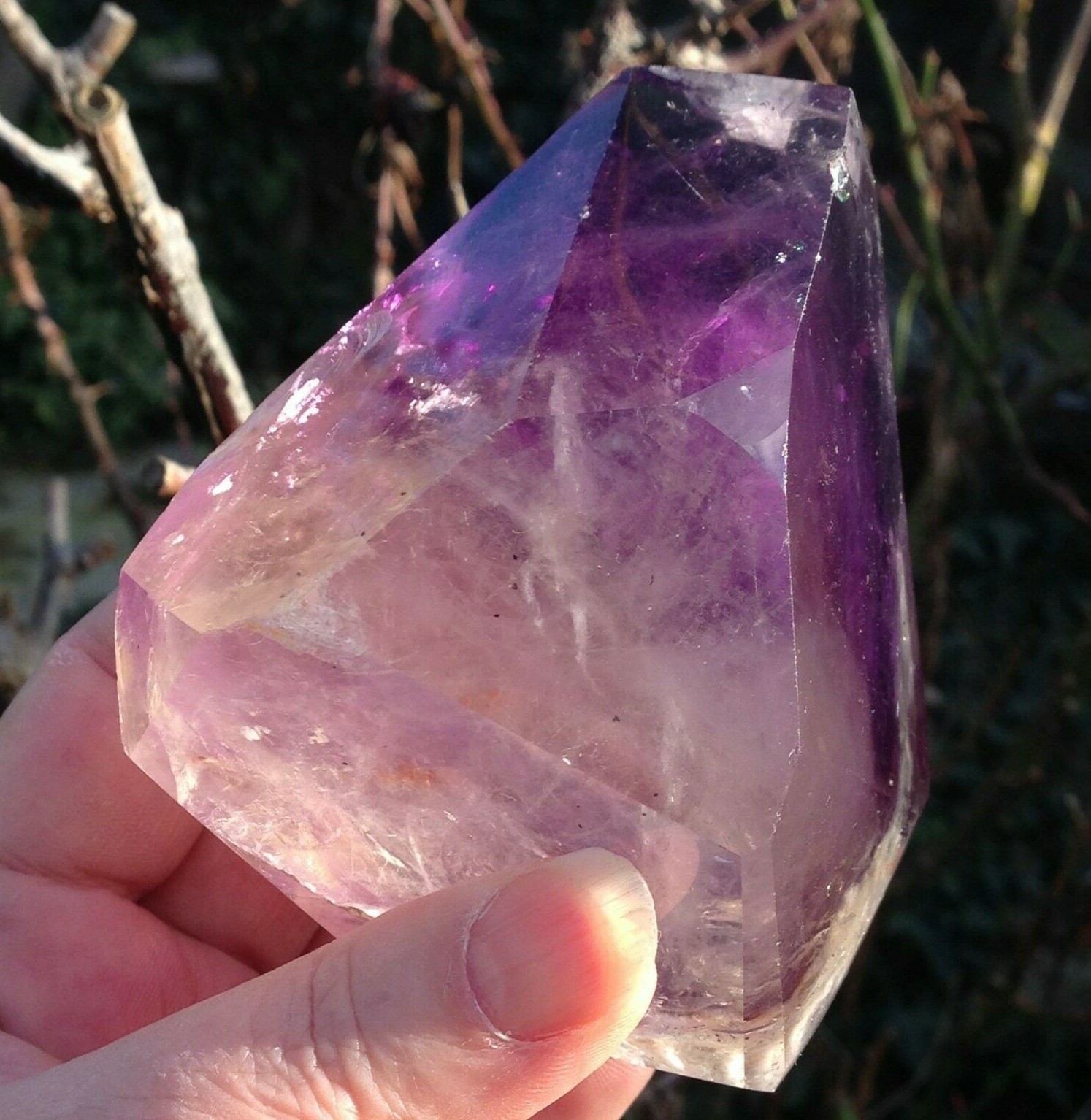 Amethyst Crystal Freeform Insight Focus Clairvoyance Wisdom 360g 9x7x4.6cm