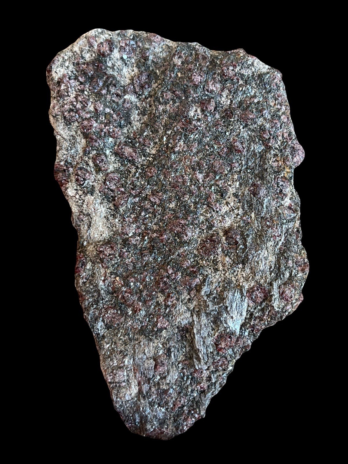 Garnet And Kyanite Specimen. Gemstones Crystals Rocks Minerals