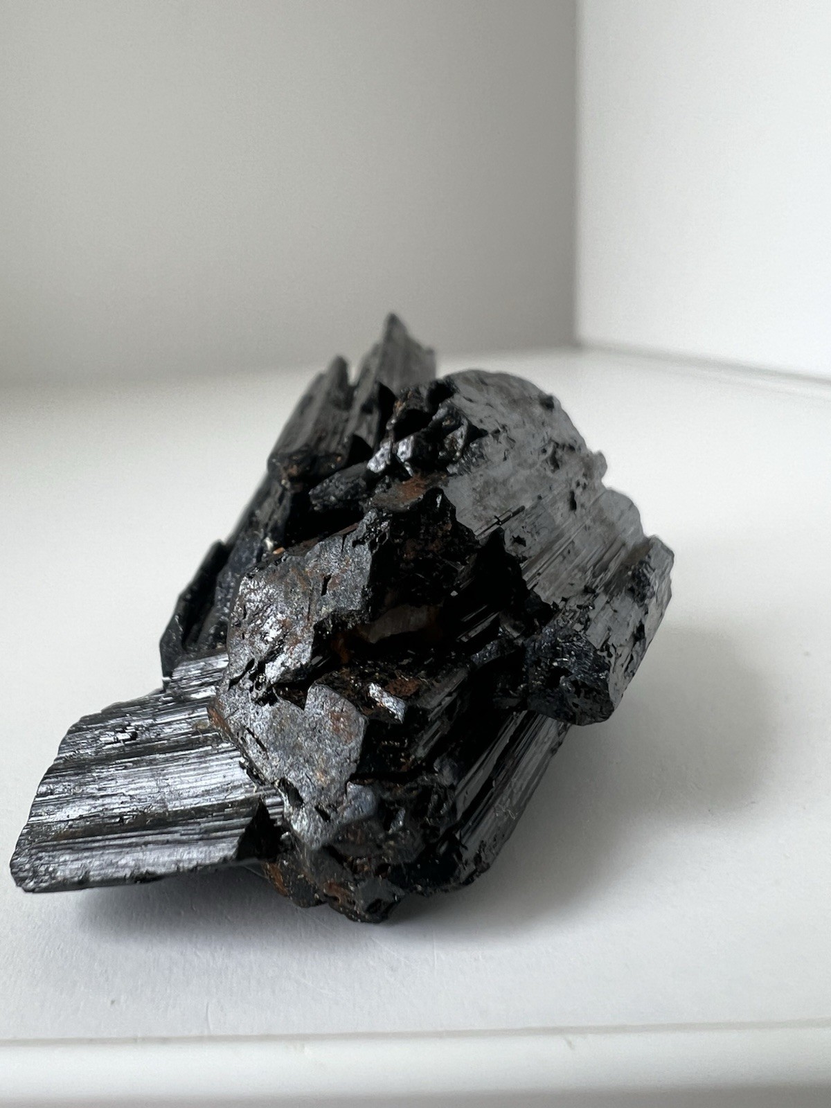 35g – Raw Black Tourmaline Crystal Fan | Mozambique