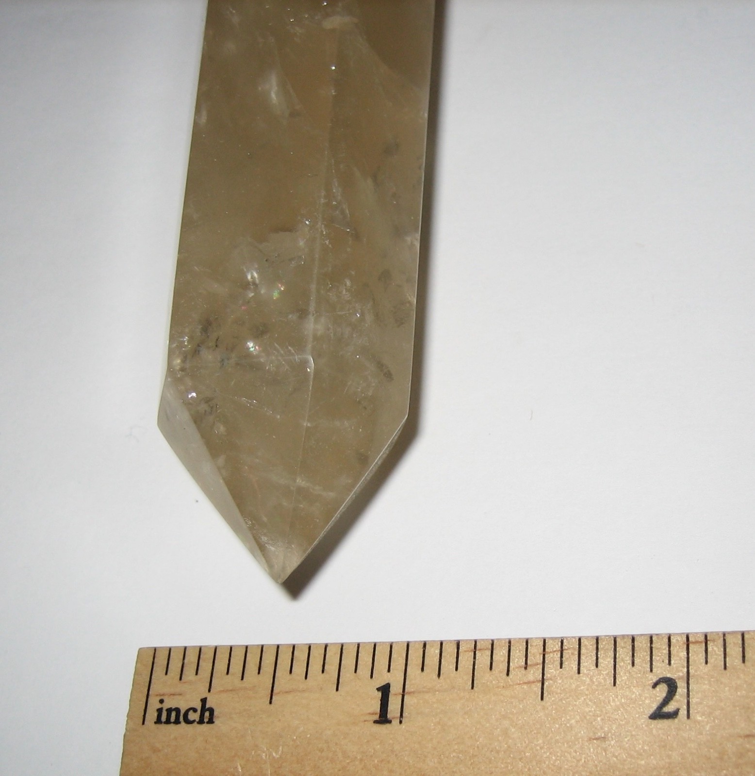 4.6″ x 1″-1.25″ POLISHED NATURAL CITRINE QUARTZ CRYSTAL STONE TOWER WAND 150g *1
