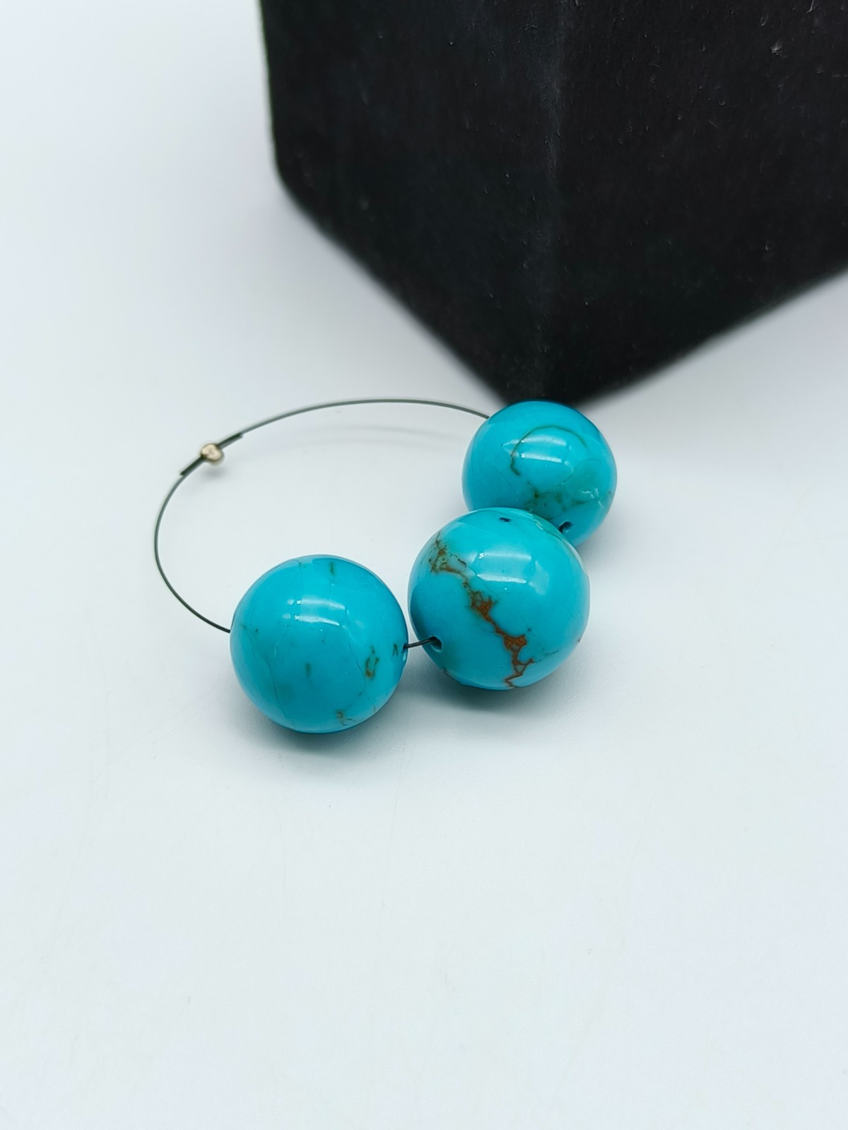 Natural Turquoise Round Smooth Beads New Arrival Gemstone For Making Jewelry